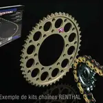Kit chaîne RENTHAL 520 type R3-3 13/52 (couronne Ultralight™ anti-boue)