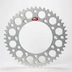 Couronne RENTHAL Ultralight™ 48 dents alu anti-boue pas 428 type 441U anodisé argent KTM SX85