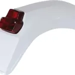 Garde-boue arrière + feu UFO Enduro blanc