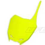 Plaque numéro frontale UFO jaune fluo Suzuki RM-Z250