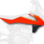 Ouïes de radiateur POLISPORT couleur origine (2018) orange/noir KTM SX85