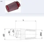 Filtre à air BMC Conique manchon Ø60mm