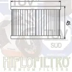 Filtre à huile Hiflofiltro HF111 Honda