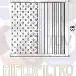 Filtre à huile Hiflofiltro HF126 Kawasaki