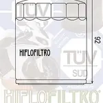 Filtre à huile Hiflofiltro HF170B noir Harley Davidson