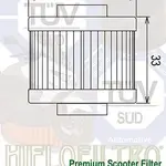 Filtre à huile Hiflofiltro HF185