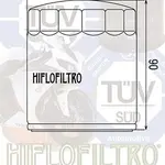 Filtre à huile Hiflofiltro HF551 Moto Guzzi