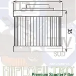 Filtre à huile Hiflofiltro HF186 Aprilia