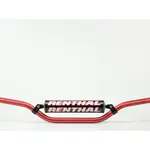 Guidon Ø22,2mm avec barre RENTHAL Classic Replica Ricky Carmichael rouge/mousse noire