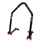 Béquille arrière BIHR démontable universelle noir avec supports caoutchouc en &quot;L&quot;