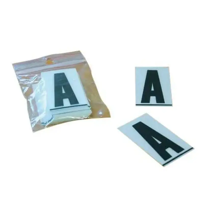 Caractères PLAQUES 4,5cm PVC "6" PRO PLAQUES 4,5cm 50 pièces