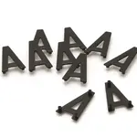 Caractères PLAQUES 4,5cm pré-percées &quot;D&quot; PRO PLAQUES 4,5cm 10 pièces
