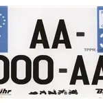 Plaques d&#039;immatriculations PRO PLAQUES SIV PVC 210x130 Département 971 10 pièces