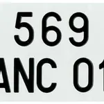 Plaques d&#039;immatriculations PRO PLAQUES SIV PVC 210x130 Département 973 10 pièces