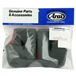 Mousses de joues ARAI Dry-Cool gris/rouge 20mm (épaisseur standard XXL) pour casque MX-V
