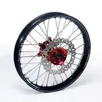 Roue arrière complète HAAN WHEELS A60 19 X 1.85 X 36T jante noire/moyeu rouge Yamaha YZ125