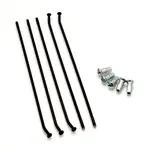 Jeu de 36 rayons HAAN WHEELS type origine roue avant 21&quot; noir