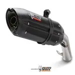 Silencieux double MIVV Suono inox brossé noir/casquette carbone Kawasaki Z1000