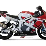 Silencieux MIVV Suono inox/casquette carbone Yamaha YZF-R6