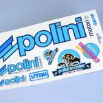 autocollants Polini Blue Line (10pièces)
