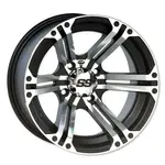 Jante utilitaire ITP SS212 noir/alu quad 14x8 4x110 5+3