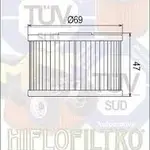 Filtre à huile HIFLOFILTRO HF114