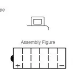 Batterie YUASA YB12C-A conventionnelle