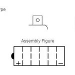Batterie YUASA YB18-A conventionnelle