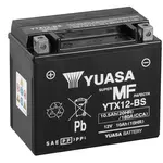 Batterie YUASA YTX12-BS sans entretien livrée avec pack acide