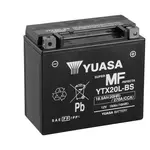Batterie YUASA YTX20L-BS sans entretien livrée avec pack acide