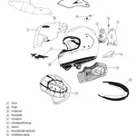 Ventilation bouche arai casque intégral diamond black