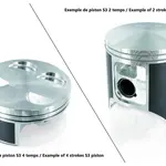 Piston S3 coulé Ø72,46mm compression standard Ossa TR250I