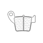 Plaquettes de frein CL BRAKES 1076X59 métal fritté