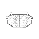 Plaquettes de frein CL BRAKES 1123ATV1 métal fritté