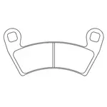 Plaquettes de frein CL BRAKES 1229ATV1 métal fritté