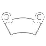 Plaquettes de frein CL BRAKES 1230ATV1 métal fritté