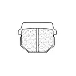 Plaquettes de frein CL BRAKES 2469MX10 métal fritté