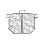 Plaquettes de frein CL BRAKES 2814S4 métal fritté