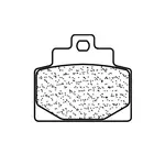 Plaquettes de frein CL BRAKES 3109MSC métal fritté