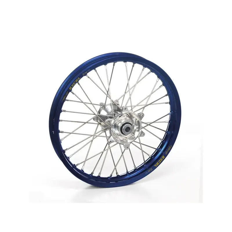 Roue arrière complète HAAN WHEELS 18X1.85 jante bleu/moyeu argent Yamaha YZ250F