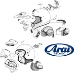 PLATINE ECRAN ARAI SAJ TEAM WHITE CASQUE INTEGRAL