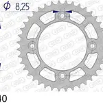 Couronne AFAM 40 dents alu pas 415 type 72106 KTM SX50