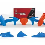 Kit plastique RACETECH vintage bleu/orange KTM SX/SX-F