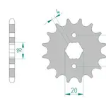 Pignon AFAM 13 dents acier type 20200 pas 428 AJP PR3 125 Enduro