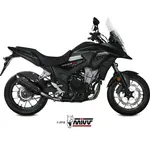 Silencieux MIVV Suono Steel Black/casquette carbone Honda CB500X