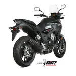 Silencieux MIVV Suono Steel Black/casquette carbone Honda CB500X