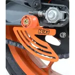 Protège couronne R&amp;G RACING aluminium orange KTM RC125/200/390