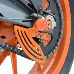 Protège couronne R&amp;G RACING aluminium orange KTM RC125/200/390