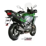 Silencieux MIVV Delta Race inox/casquette carbone Kawasaki Versys 1000