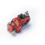 Maître-cylindre de frein radial BERINGER Aerotec® Ø17,5mm bocal séparé rouge (levier type 5 - 16cm)